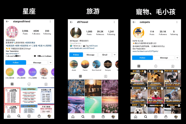 IG 主題專頁範例（圖二）
