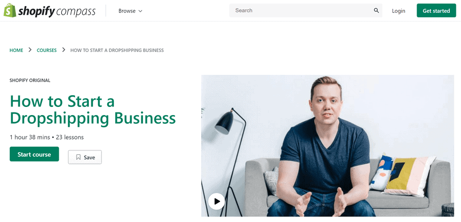 Shopify 的 Dropshipping 免費課程：How To Start A Dropshipping Business，由資深行銷專家 - Corey Ferreira 負責授課