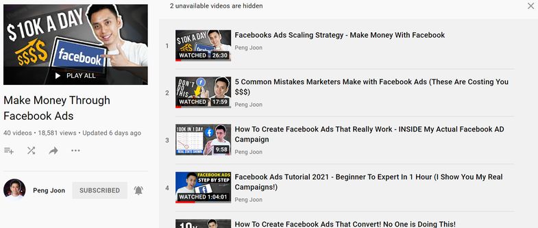 Make Money Through Facebook Ads by Peng Joon