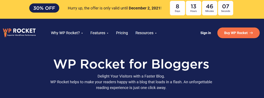 WP Rocket BFCM Deals