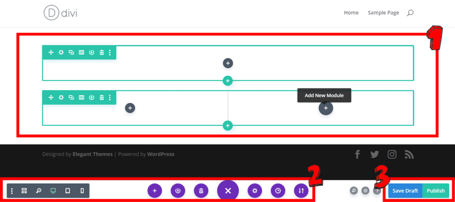 Divi Builder 操作介面總覽