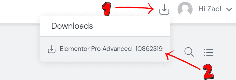 安裝 Elementor Pro 教學：到 Elementor 會員後臺下載專業版的壓縮檔