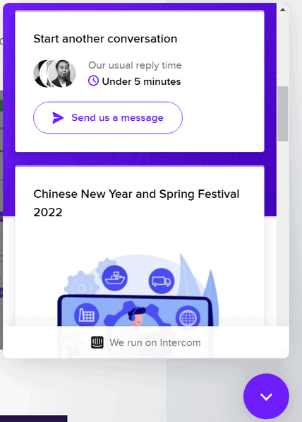 Spocket 客服平均回復時間都需要 5 分鐘，非常快！