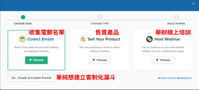 選擇銷售漏斗的主要目標
