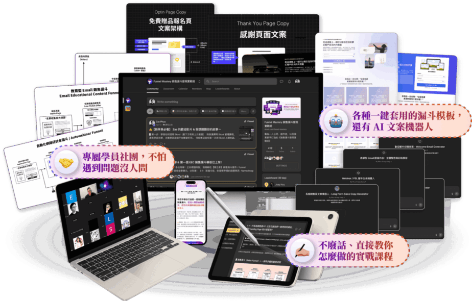 銷售漏斗變現實戰班 funnel mastery